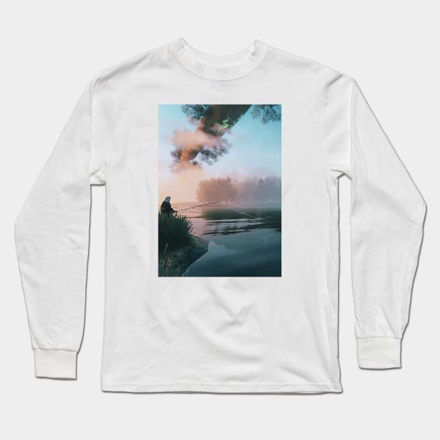 Valheim fishing Long Sleeve T-Shirt by TeEmporium